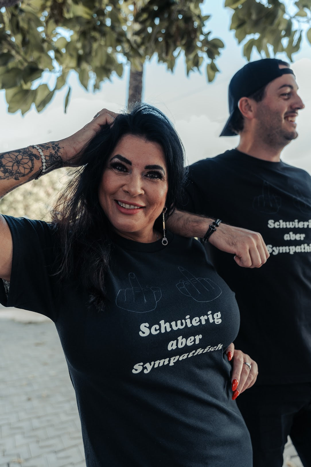 Schwierig aber sympathisch T-Shirt unisex schwarz